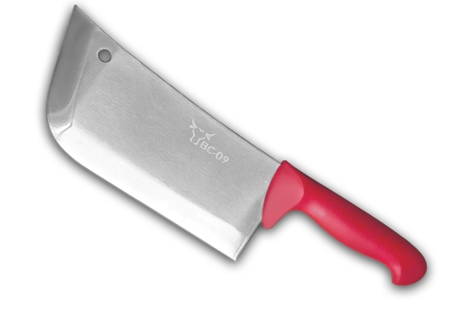 Red Handle Cleaver 9" _ BC-09