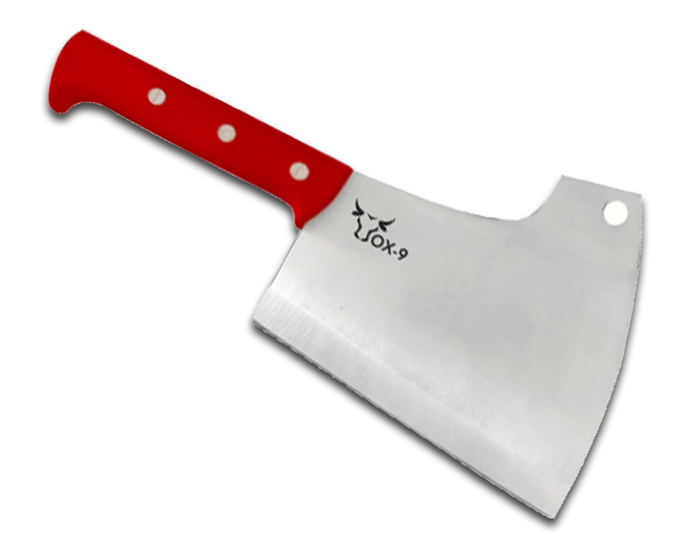 Cleaver Red Knife 9" _ OX-9