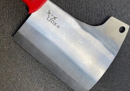 Cleaver Red Knife 9" _ OX-9