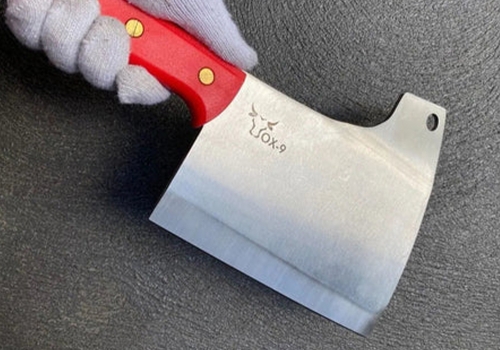 Cleaver Red Knife 9" _ OX-9
